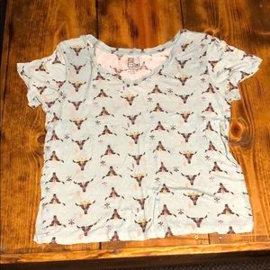 Bull skull v neck!
